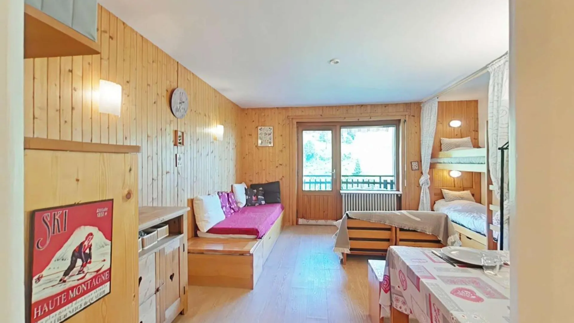 Studio Confortable Avec Balcon Pres Des Pistes - Fr-1-241-116 Le Grand-Bornand Frankrike